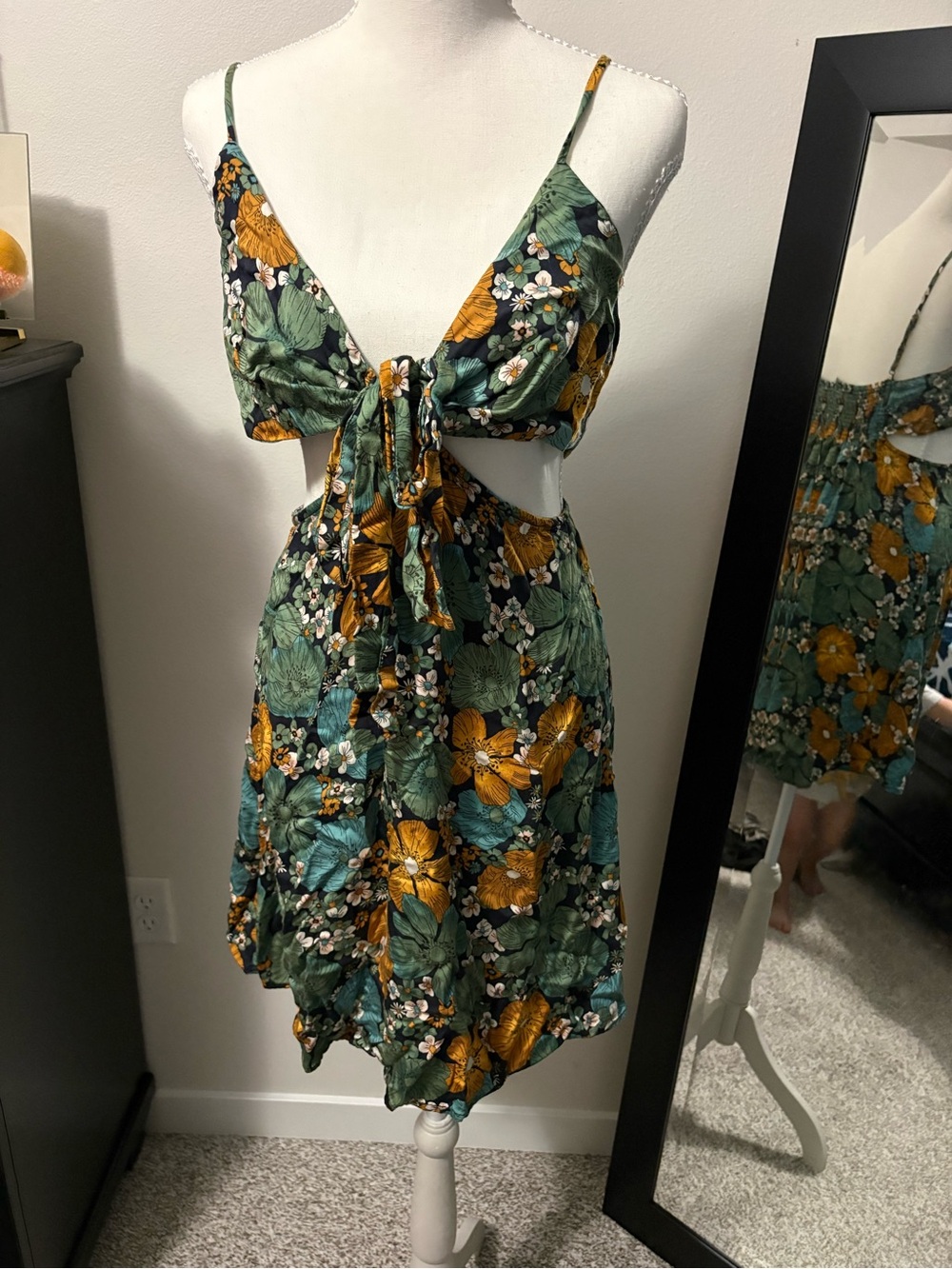 Volcom Kids Jacket Green Floral Print